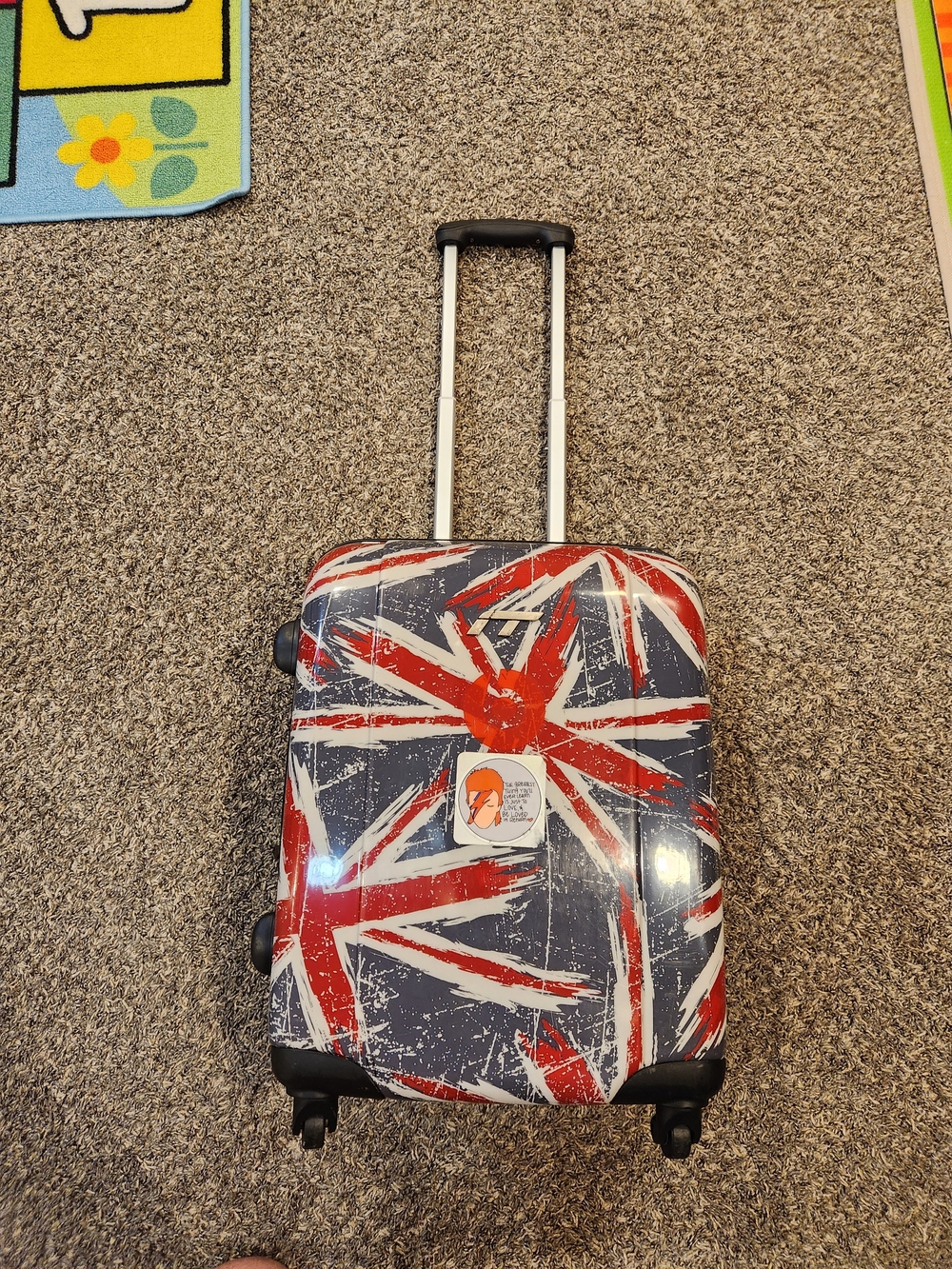 Union Jack Hard Shell Carry-On Suitcase - Red, White & Blue
